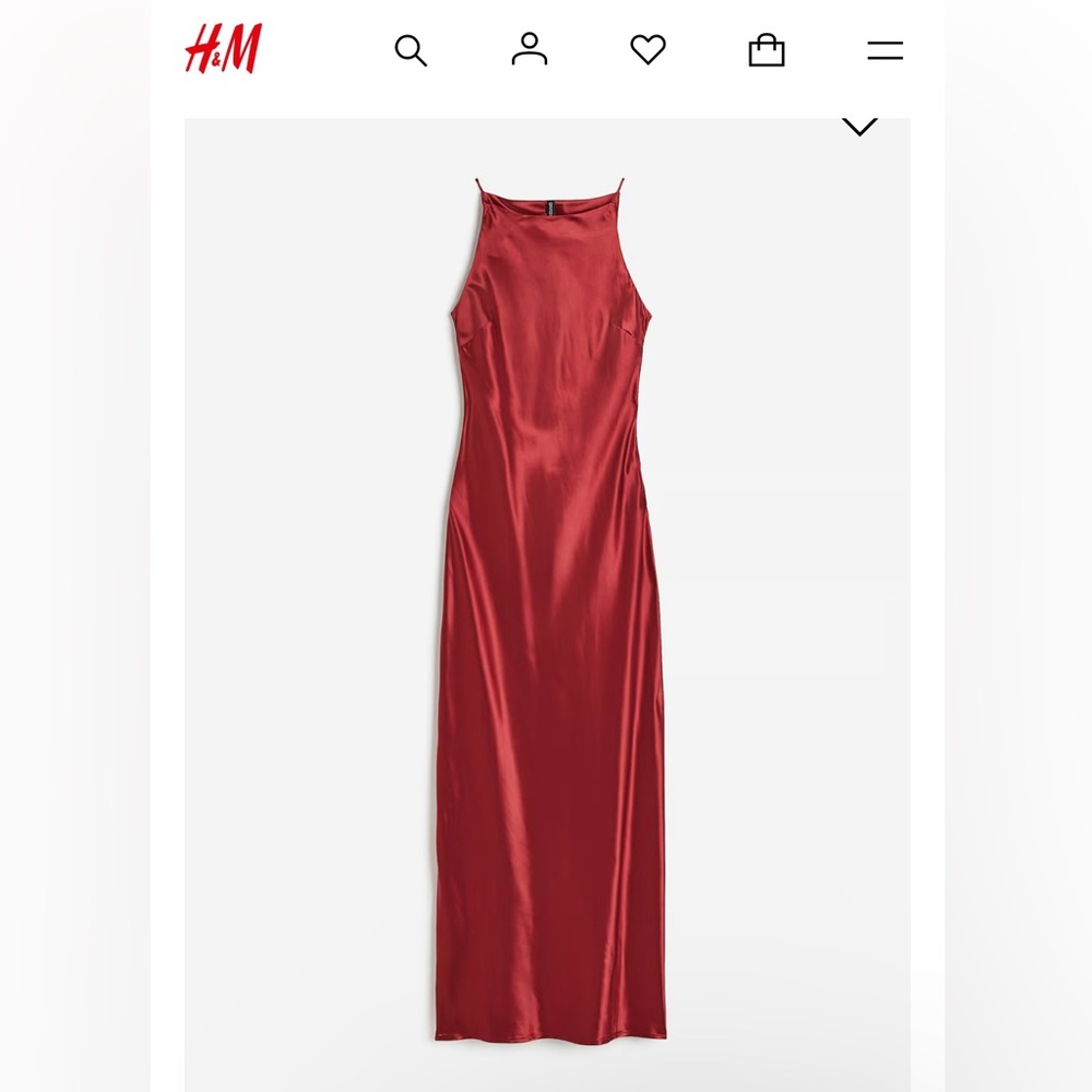 NWT H&M Red sheen dress